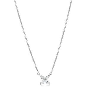 Tiffany & Co. Victoria Small Platinum Necklace 0.32 TCW